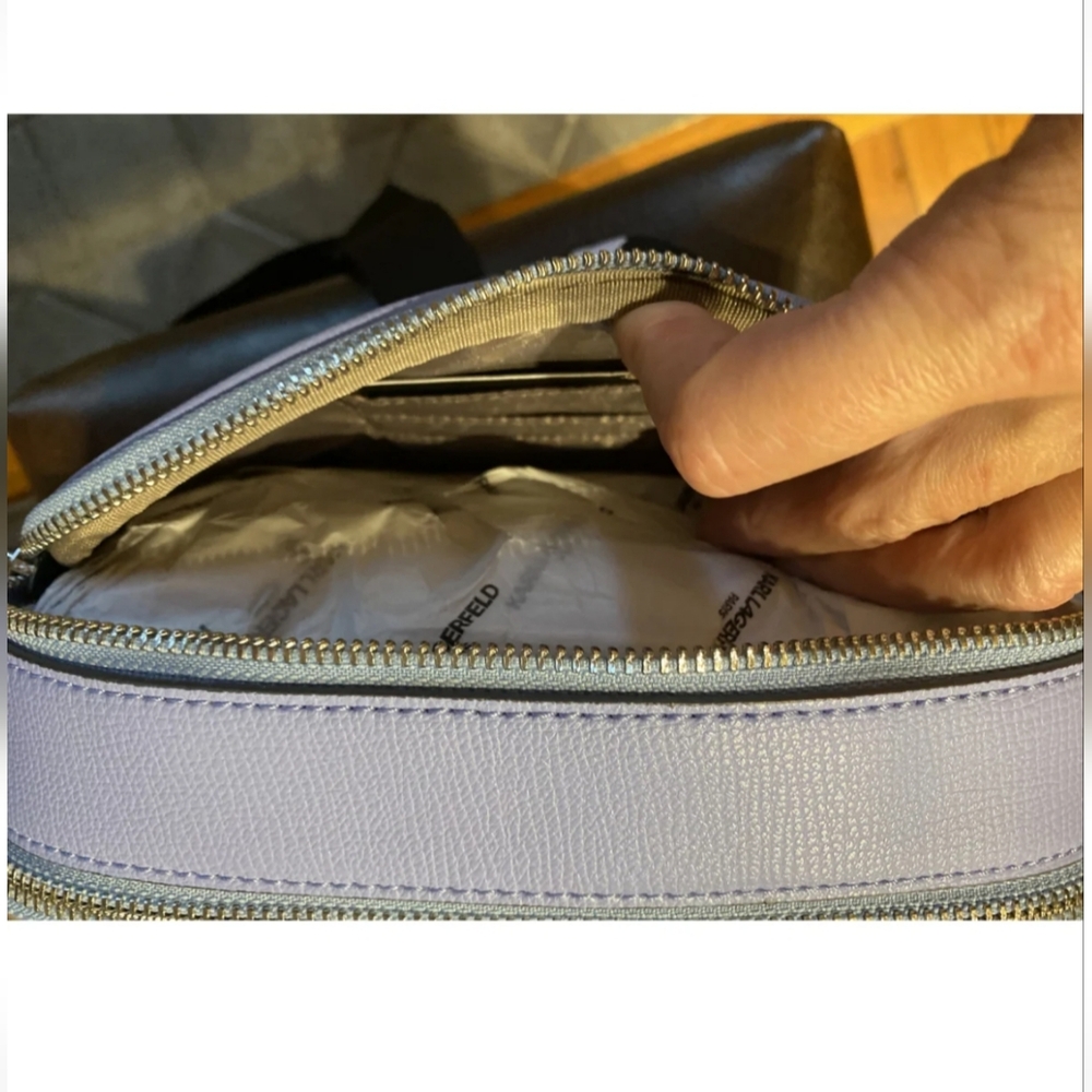 KARL LAGERFELD Maybelle Solid Crossbody NWT - Picture 7 of 16